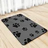 No-wash pet placemat-claw black