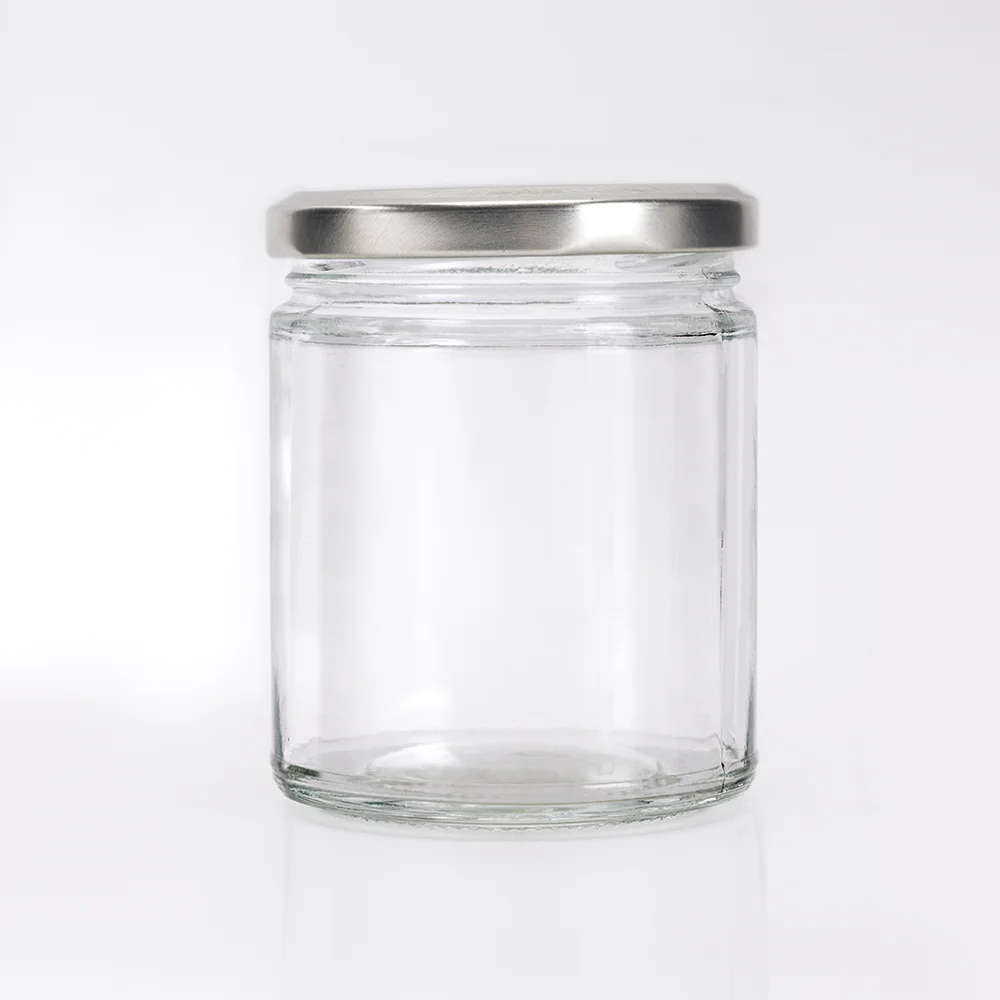 Wholesale 150ml 190ml 210ml 270ml Wide Mouth Straight Side Glass Jars for Food Storage Preserving Pickle Packaging Honey