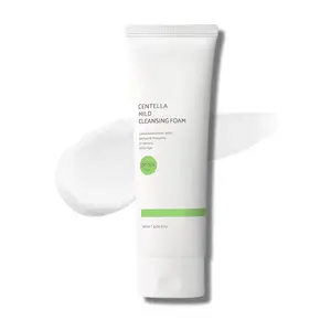 Uiunk Centella & AHA Mild Deep Cleansing Foam 120ml-Gentle Soothing Bubble Face Wash for All Skin Types Travel Size