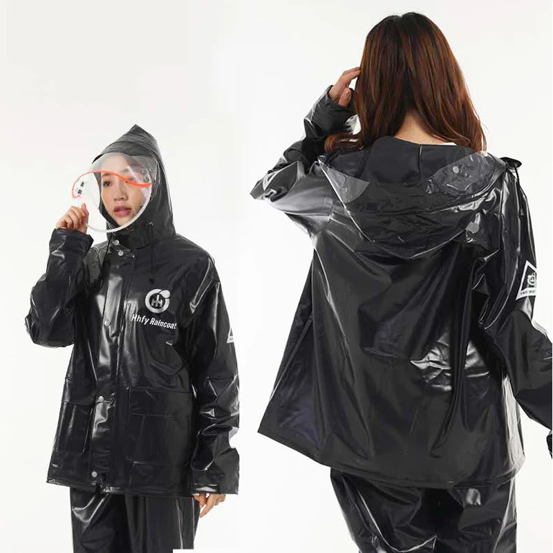 NEW Bicycle Bike Cycling Raincoat Wind Coat Waterproof Hooded Jacket Pants Set