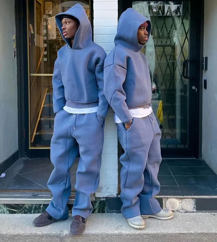 Wholesale Unisex Street Wear Set 500 Gsm Oversized Tracksuit