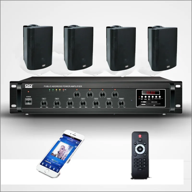 QQCHINAPA Popular Independent Volume Control Pa Power Tube Amplifier 2U Standard Design Aluminum Alloy