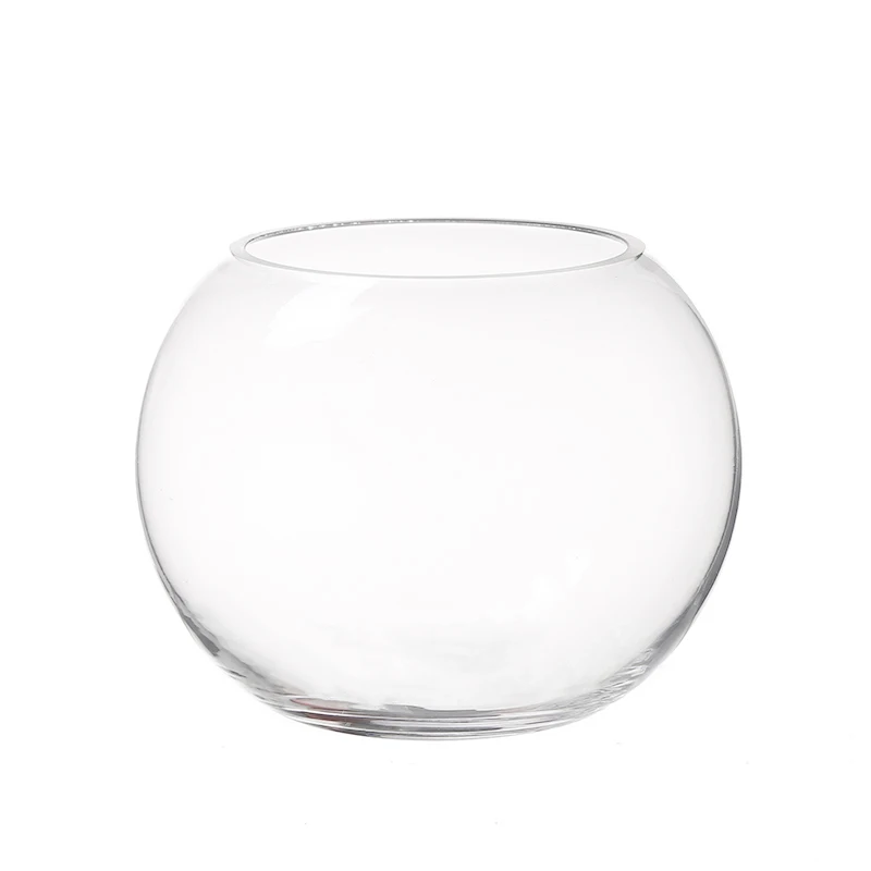 Desktop Cheap Round Glass Globe Fish Bowl Aquarium Vase - Buy Glass ...