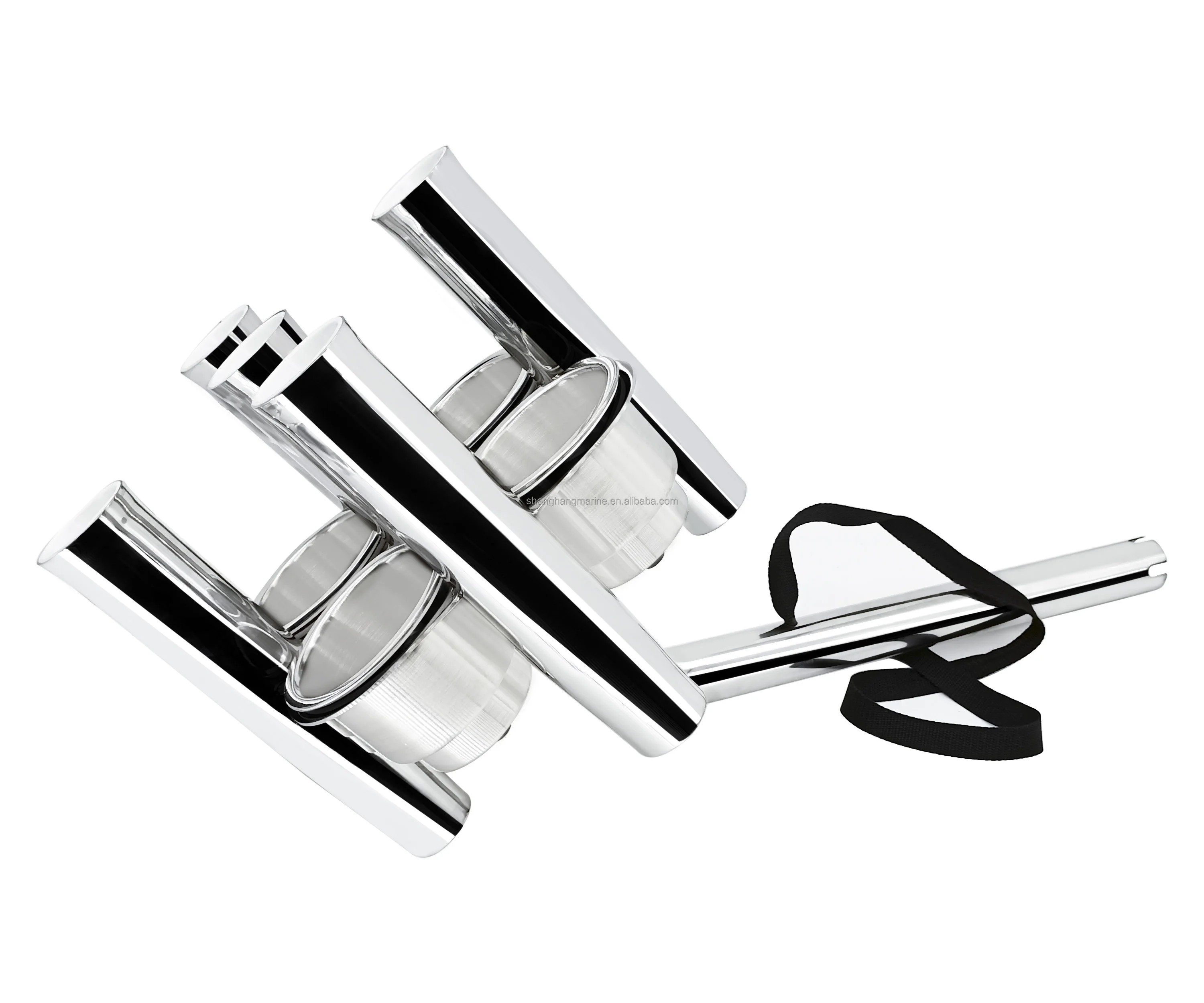 Stainless Steel Marine Fishing Rod Holder Drink Cup Holder Integrated