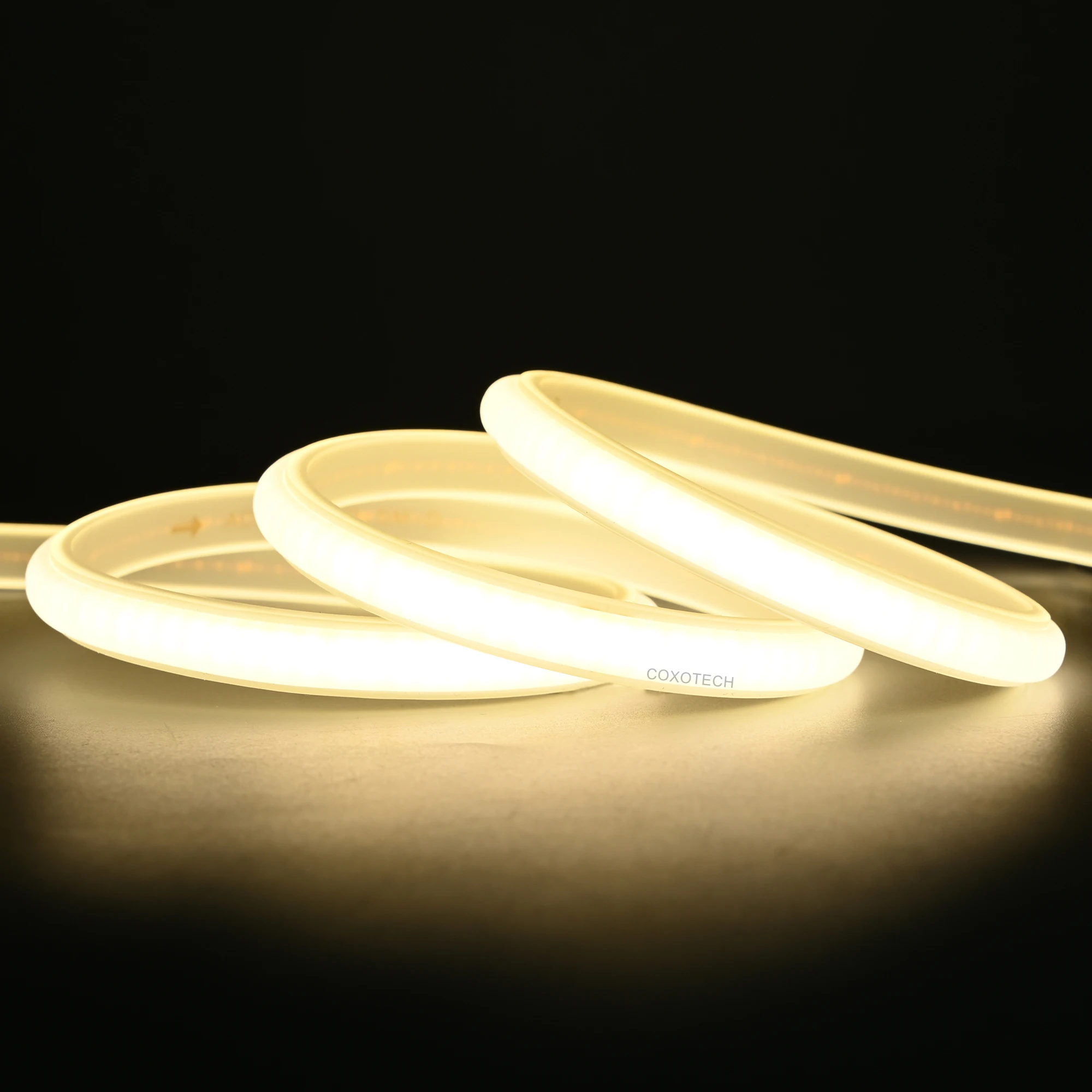 Coxo 220v 110v Cob Led Strip Ce Rohs 20m 50m 100m High Voltage Cob Led 