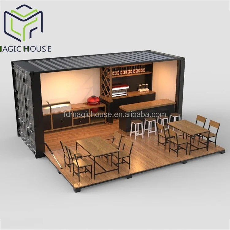 Magic House 20 Feet Concept Outdoor Cafe Juice Bar Design - Buy Cafe Juice  Bar,Concept Outdoor Juice Bar Design,Container Cafe Design Product on  