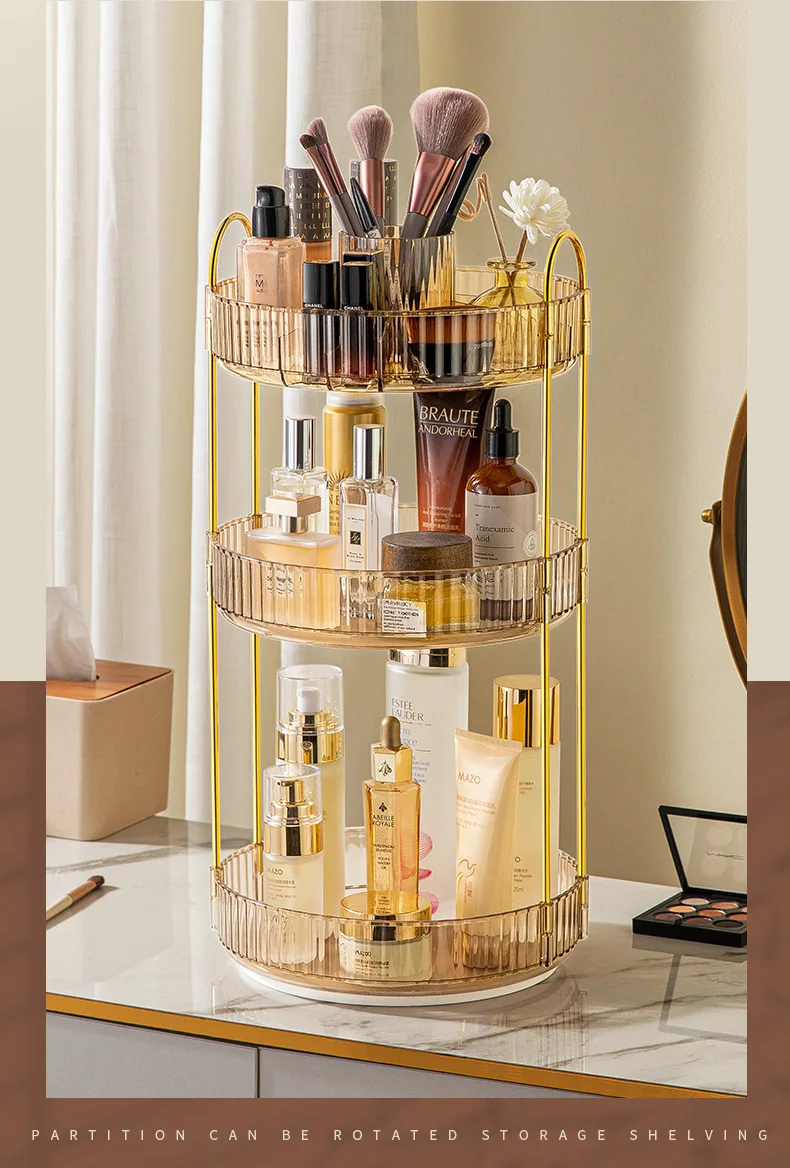 Lotion Racks Bathroom Dressing Table Skincare Set Essential Oil Storage Shelving ...