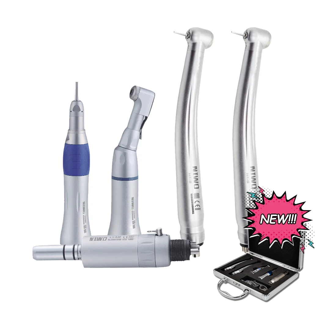 Lkm22p Standard Head Push Button Dental Supply Air Turbine Handpiece Accessories With Ceramic