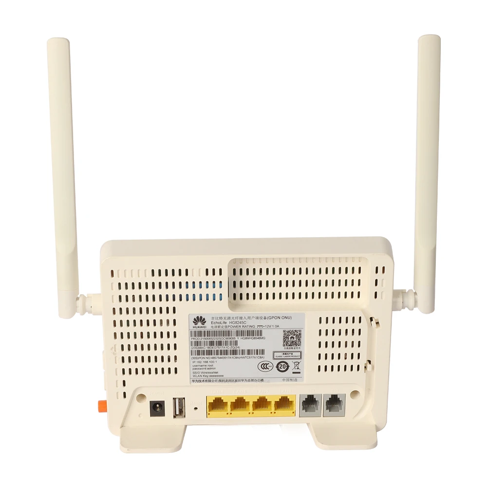 Echolife 8245C Hg8245C For English Firmware 4Fe 2Pots Ont 5Dbi Wifi Xpon Gpon