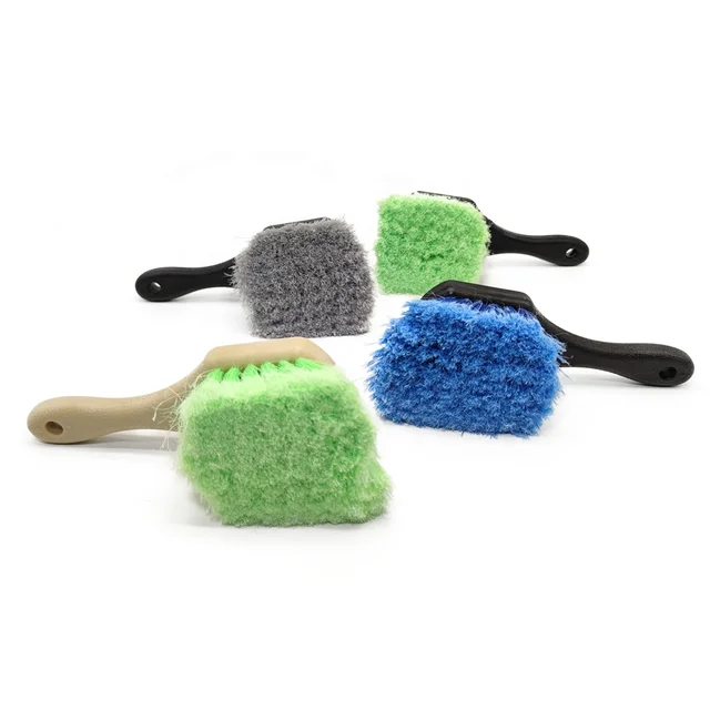 ShineOpen green lower Price Car Washing Handles Brushes Car Wash Tire Cleaning Brushes