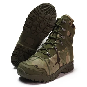 Hanagal OEM ODM Camouflage Lace up Waterproof 6 Inch Rubber Hunting Boots