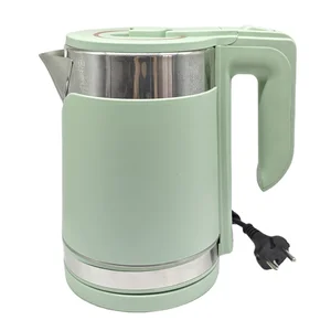 Factory Wholesale 1.8L Electric Kettle Double Wall Water Jug with Stainless Steel Heating Plate and Plastic Shell