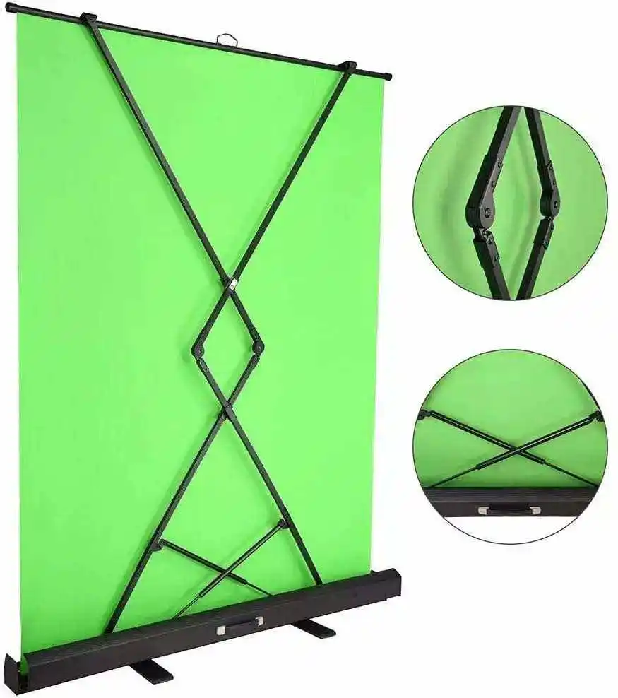 150x200cm Motorized Drop Down Green Screen Background Green Screen for Live Show