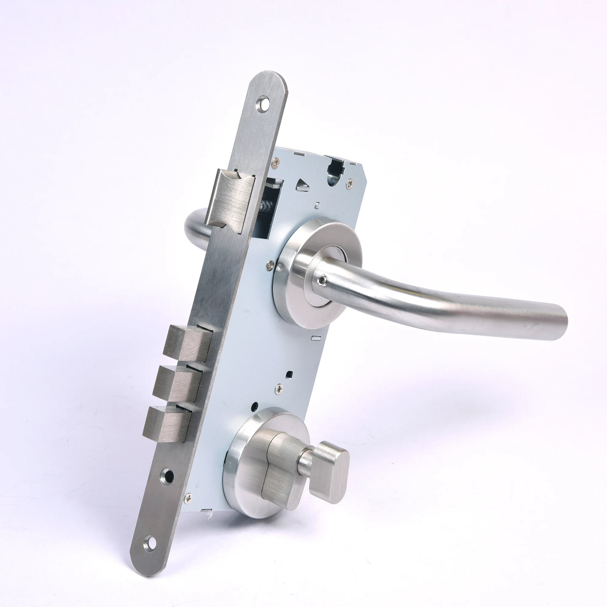 Kesaf Modern Black Luxury Door Locks Handle 304 Stainless Steel Door Handles For Wooden Door