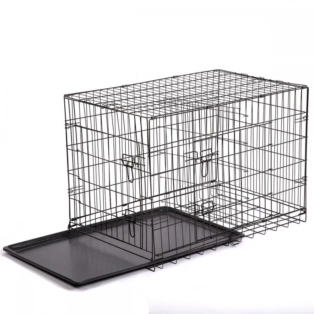 48'' Foldable Collapsible Metal Large Xxl Dog Cage Metal Kennels