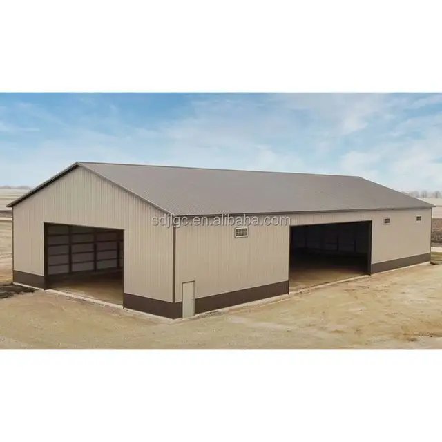 Easy Install Prefabricated Cattle Farming Barn Cow Hangar Shed Steel Structure Light Steel Container Structure Hot Rolled Forged