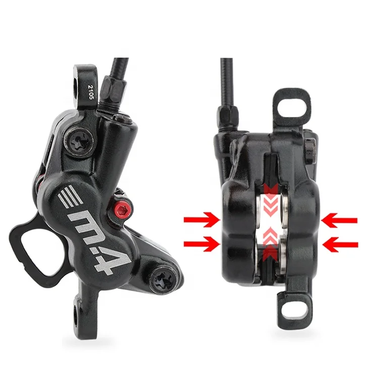 Высококачественный четырехпоршневой велосипедный гидравлический тормоз Meroca MT420 800 1400 мм передний левый комплект