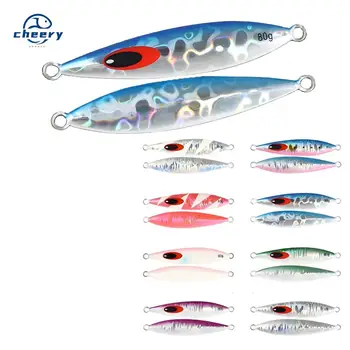 CHEERY 60g/80g/100g/150g/200g/250g/330g Saltwater Ocean Vertical Quick Dart Metal Boat UV Lead Jig Sinking Lure – Metal Jig – view 2