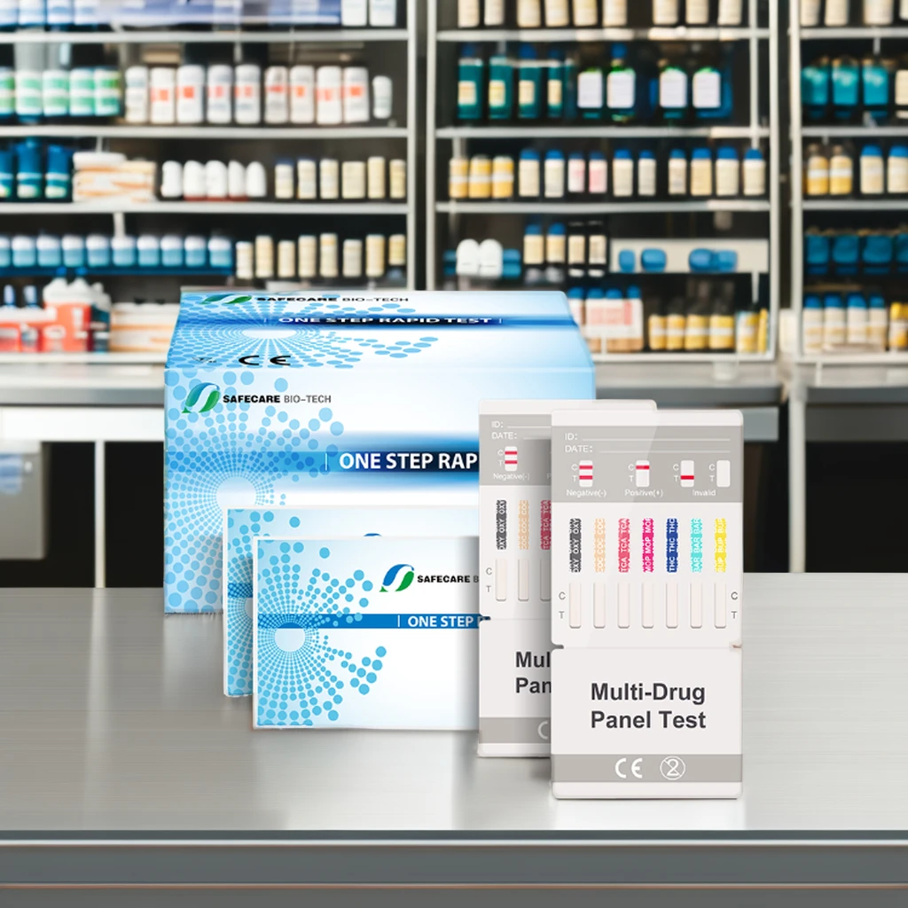 Rapid Manual Urine Drug Test Kit Pathological Analysis Plastic Equipment