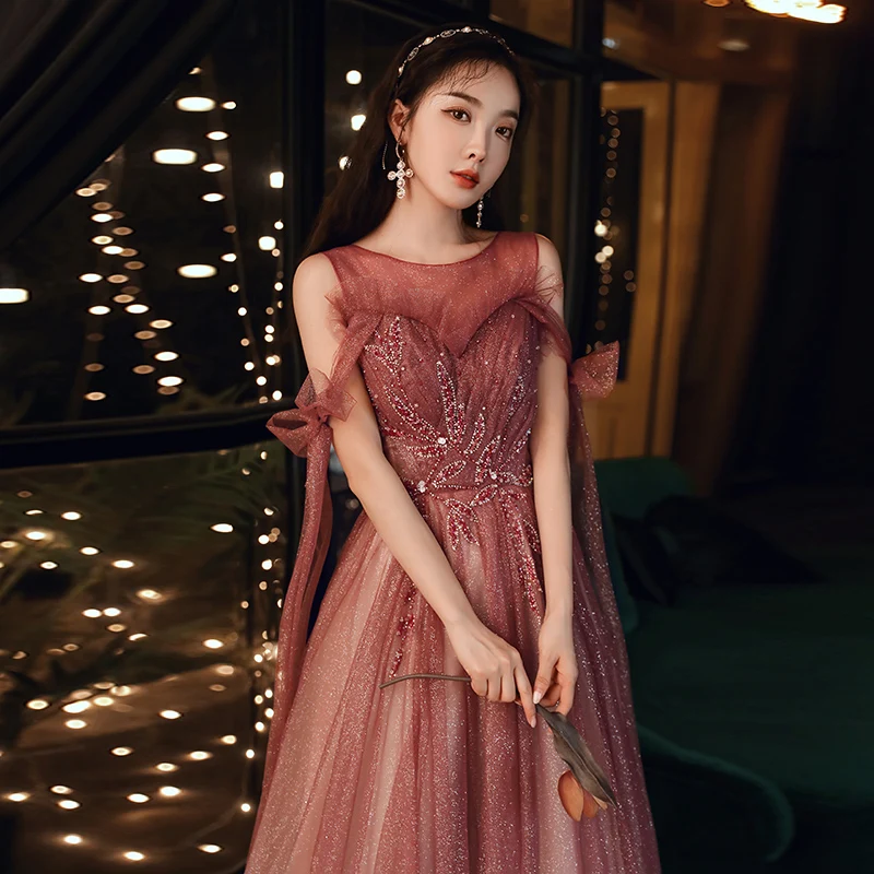 Ball Good Quality Gold Sequin Dress Sexy Long Goddess Funky Golden Glitter  Evening Prom Gown