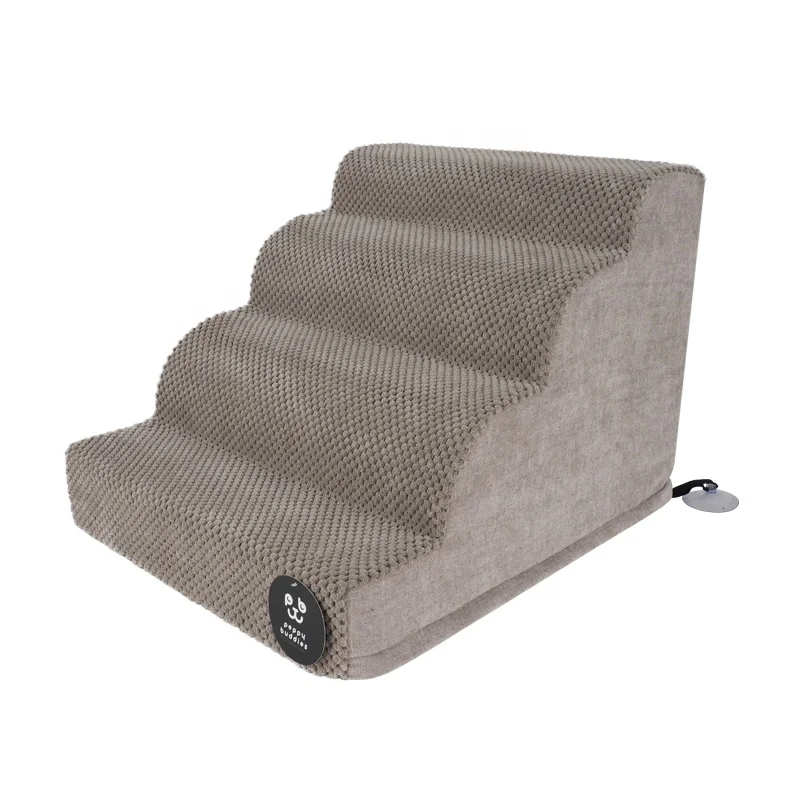 LS PEPPY BUDDIES HIGH DENSITY FOAM DOG STEPS 3 TIERS NON SLIP PET STAIRS for OLDER INJURED DOGS WITH JOINT PAIN