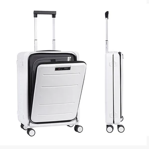 18 Inch PP Spinner Lightweight Carry-On Suitcase for Travel Foldable Front Open Durable Trolley Luggage Wholesale