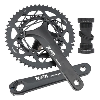 JIANKUN RFA 折りたたみ自転車クランクセット 34/50t ダブルディスク