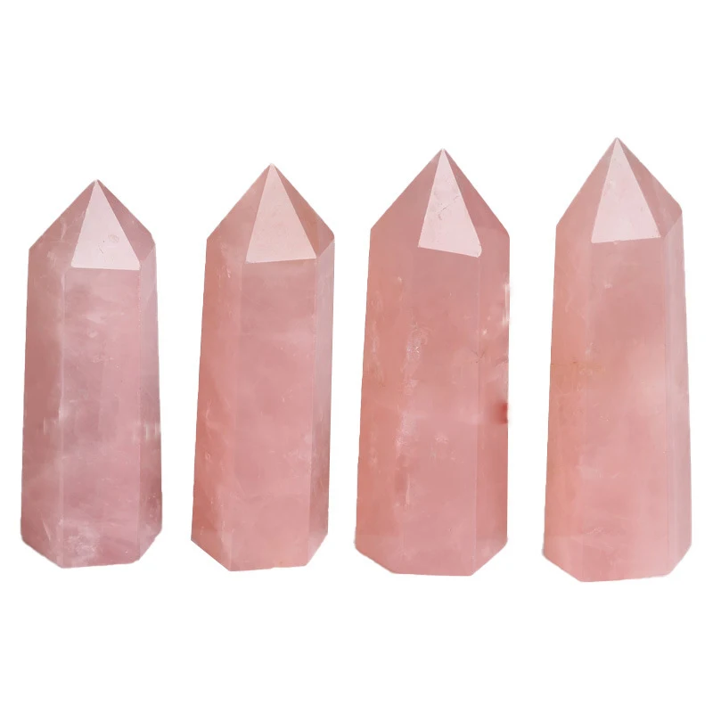 Wholesale High Quality Natural Quartz Big Size Rose Quartz Point Large