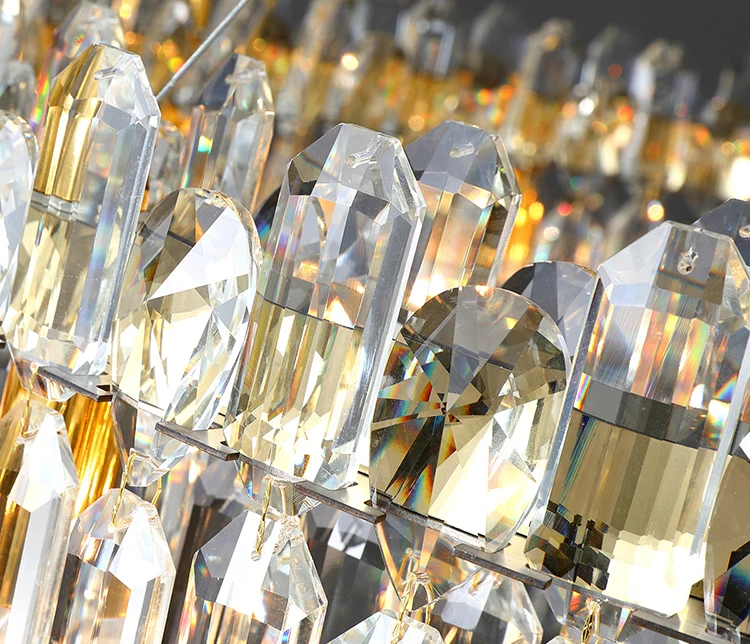 Спальня подвесное освещение украшение потолочный светильник современная светодиодная круглая роскошная хрустальная люстра