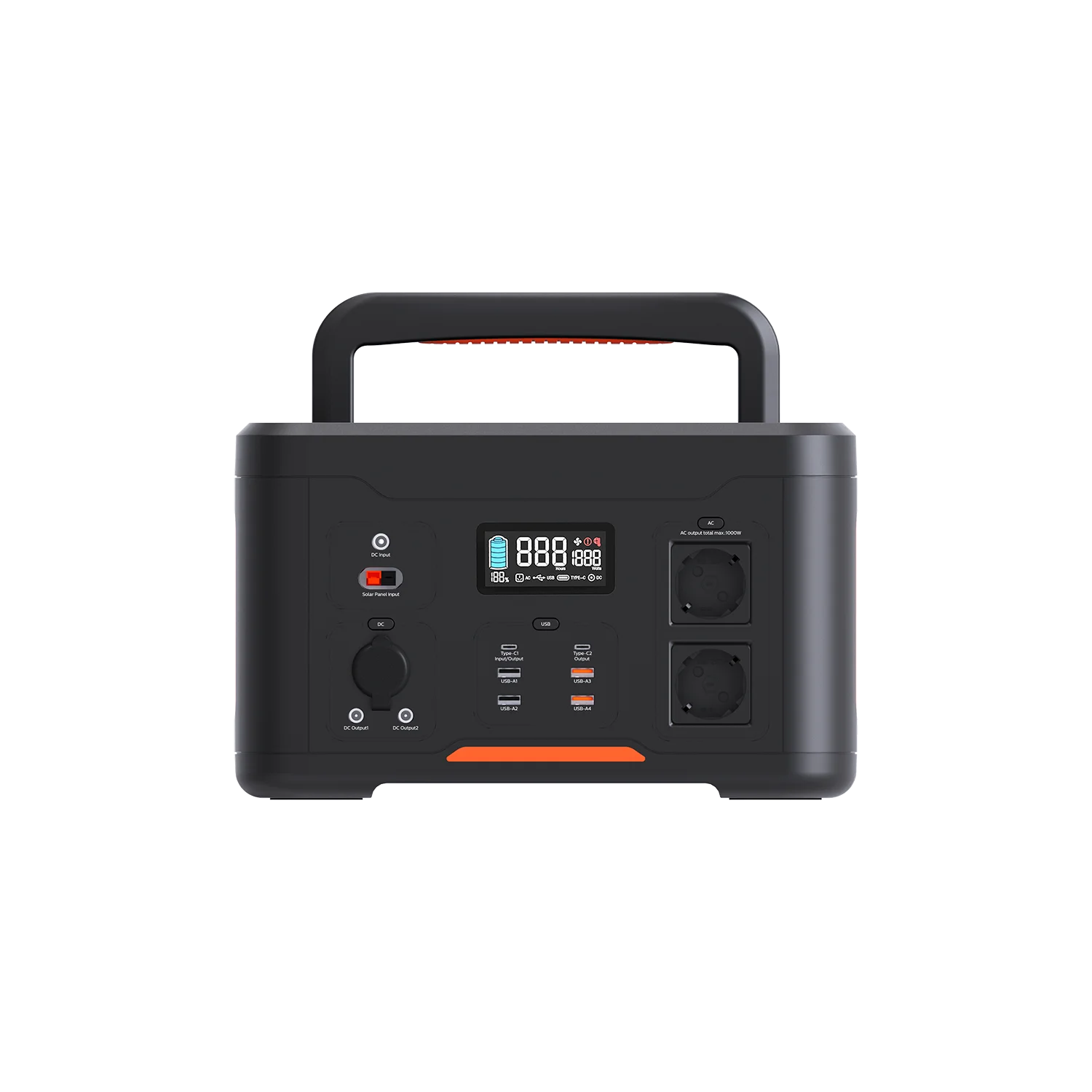 RisunPower S1000 21.6V 54Ah 1166.4Wh 1000-2000W NCM Lithium Battery smart light Portable PowerStation Emergency Outdoor Power Su