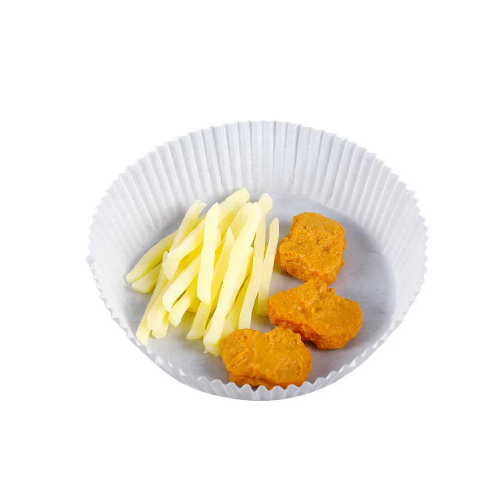 Disposable eco friendly air fryer paper liner non-stick greaseproof disposable air fryer paper