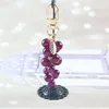 Crystal Glass Grape Fruit Keychain * B