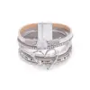 Silver gray-silver buckle-S10-16
