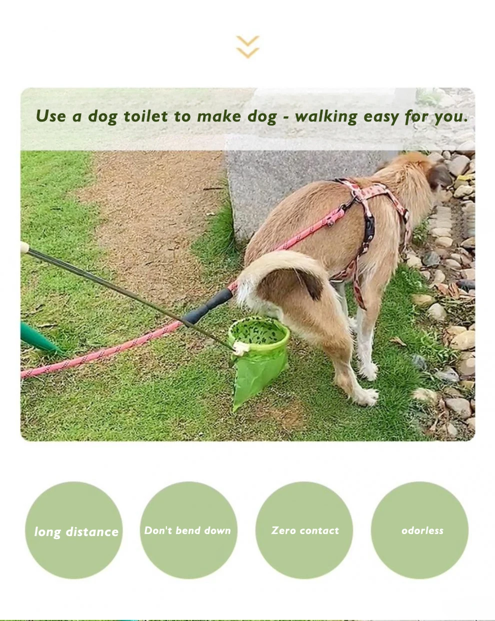 product new dog poop collector outdoor free bending dog toilet pick up pet walking dog shovel poop tool-1