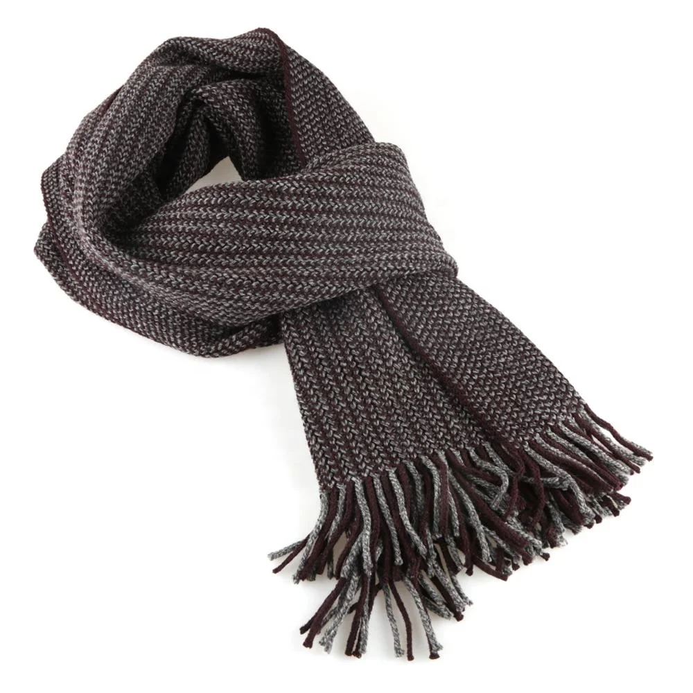 Man Fashion Viscose Cotton Polyester Rayon Crinkle Scarf Knitting