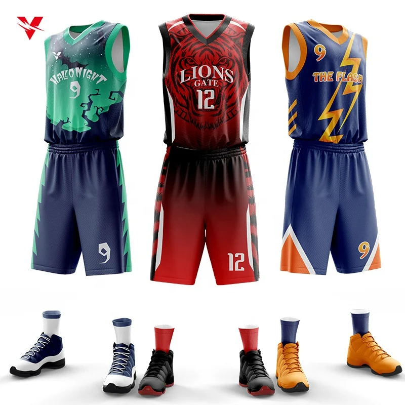 Custom Adults Polyester Basketball Shirt Cheap Basketball Uniform Sets  Men'S Basketball Jersey Plus Size Breathable Shirts