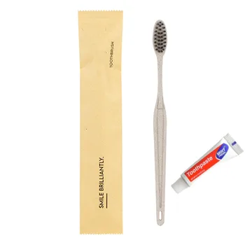 Wheat Toothpaste Kraft Paper Bag Packing Wheat Straw Toothpaste Travel Disposable ...