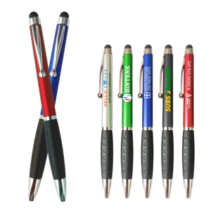 IDO 2 in 1 New Multifunction Hot Selling Ball Stylus Soft Touch Screen Pen 2 in 1 With Custom Logo Plastic Ballpoint Pen