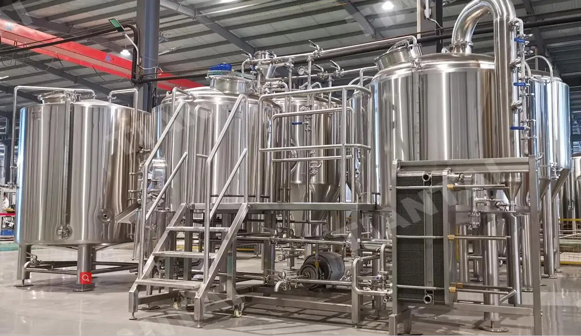 1000L 10hl Steam Heated 2 Vessel Stainless Mash Tun 1000l Beer Brew Kettle