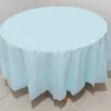 Light blue round 213cm