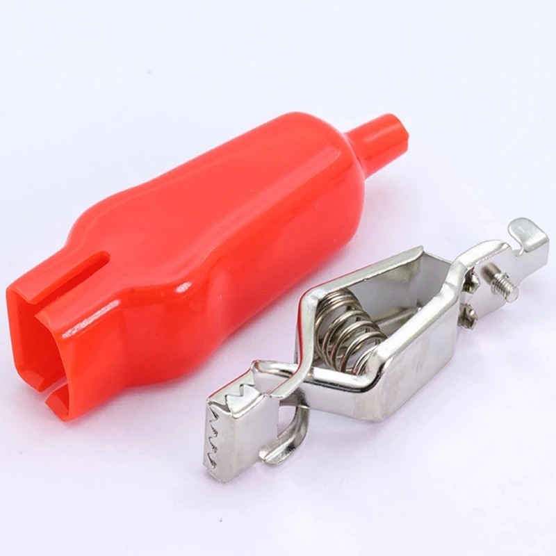 Зажимы типа «крокодил» с покрытием электрические испытательные выводы «сделай сам» двухсторонние зажимы для соединения