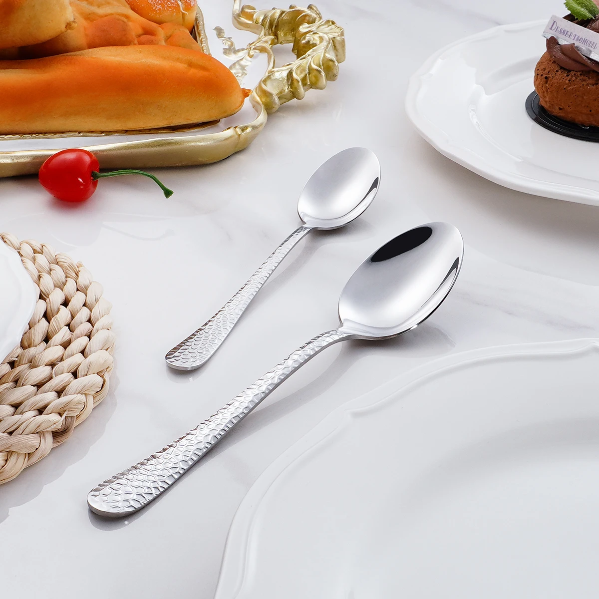 Wholesale Bulk 5 Piece Flatware Kitchen Modern 18/0 Forks And Spoons