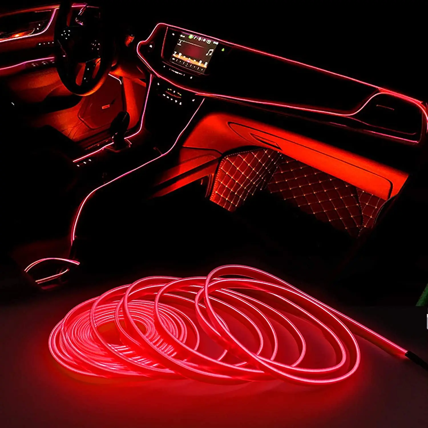 Electroluminescent Material Fantastic Diy Neon Light Car Interior Light