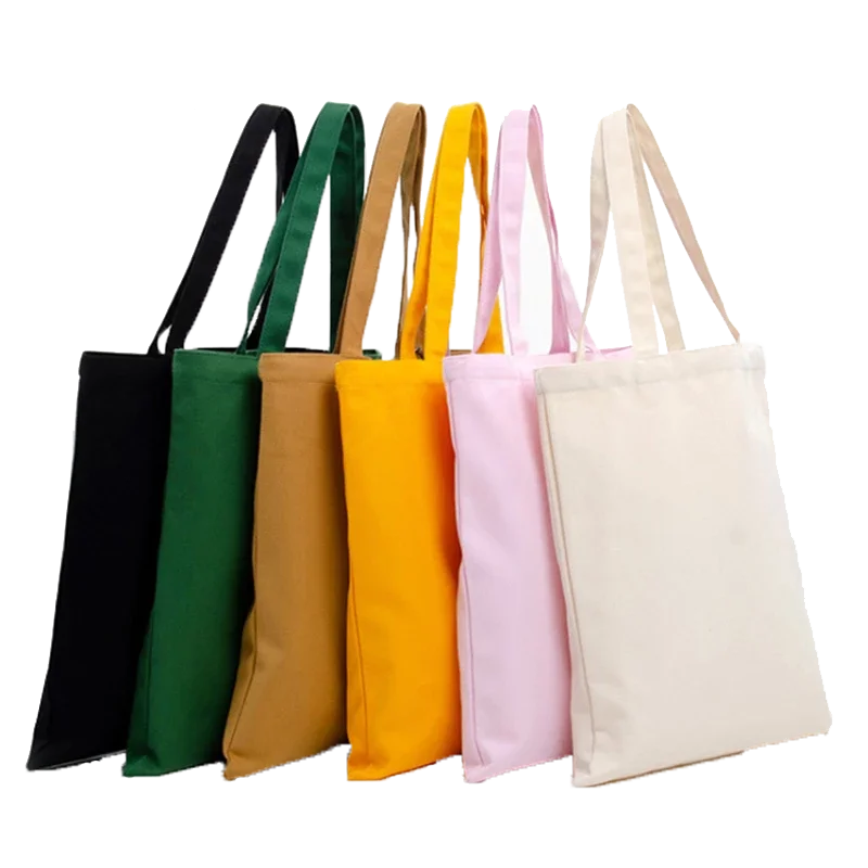 Custom Cotton Tote Shopping Bags Eco Friendly Reusable