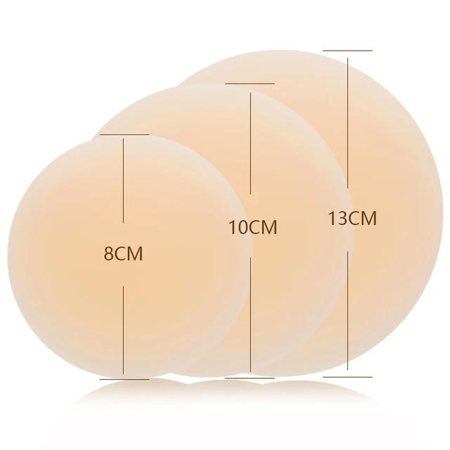 Custom 13CM Adhesive silicone Nipple Pasties Reusable Silicone Nipple Cover for big boob