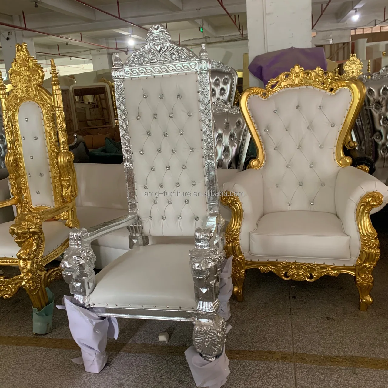 Royal Queen King Throne Chair Rental Bride And Groom Chair For Wedding