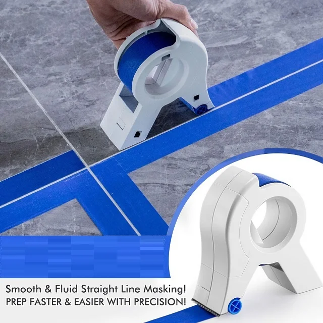 Masking Paint Tape Applicator Portable Masking Paint Tape Dispenser Cutter Tightly Seals Tape Onto Various Surfaces