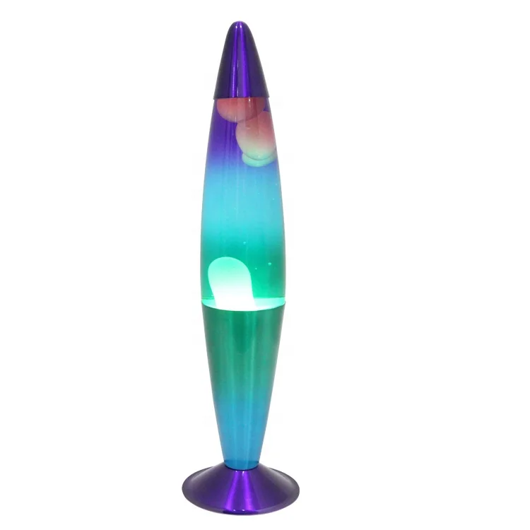 Home accessories cheap price hot sale decoration color changed rocket style led night desk lava lamp