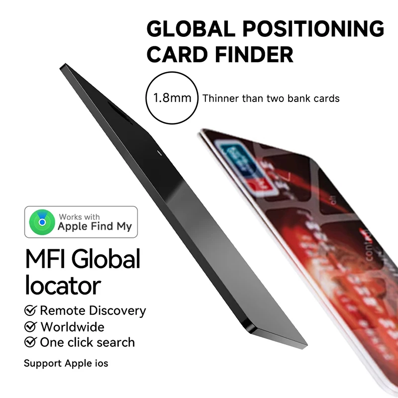 Factory Direct Sale GPS Tracker Smart Card Finder Wallet Keys Pet Tracker NFC Function Find My Tag Pet Locator for Iphone IPad