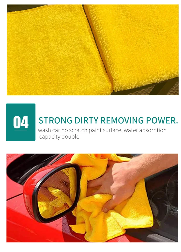 Microfiber Towel Wholesale Cleaning Cloth Car Wash Towel 36 Pieces Pack